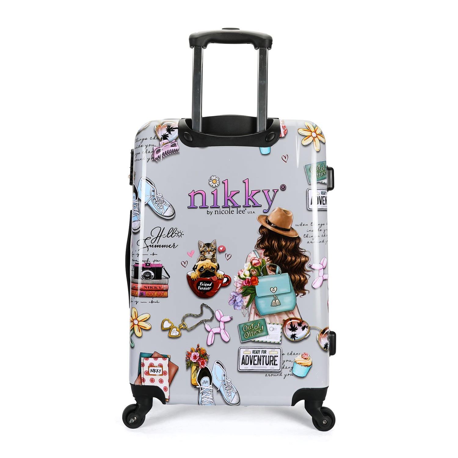 VALISE CABINE EN PLASTIQUE ABS <tc><tc>Nikky</tc> WORLD</tc>