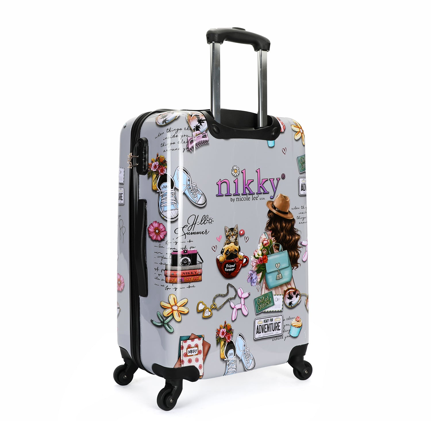 SET OF 3 ABS PLASTIC SUITCASES <tc><tc><tc>Nikky</tc> World</tc></tc>