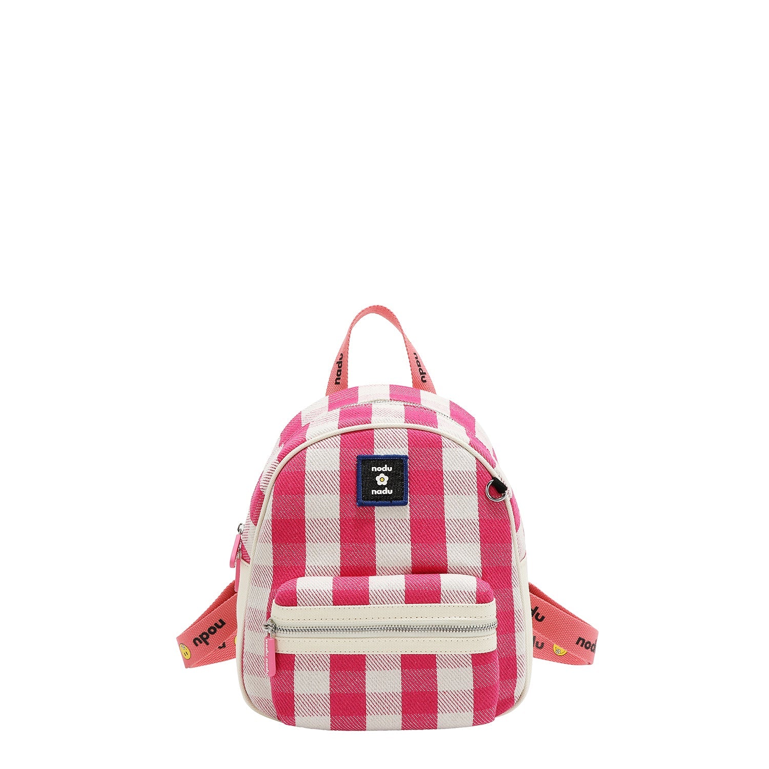 MOCHILA DE CUADROS CORDY (ROSA)