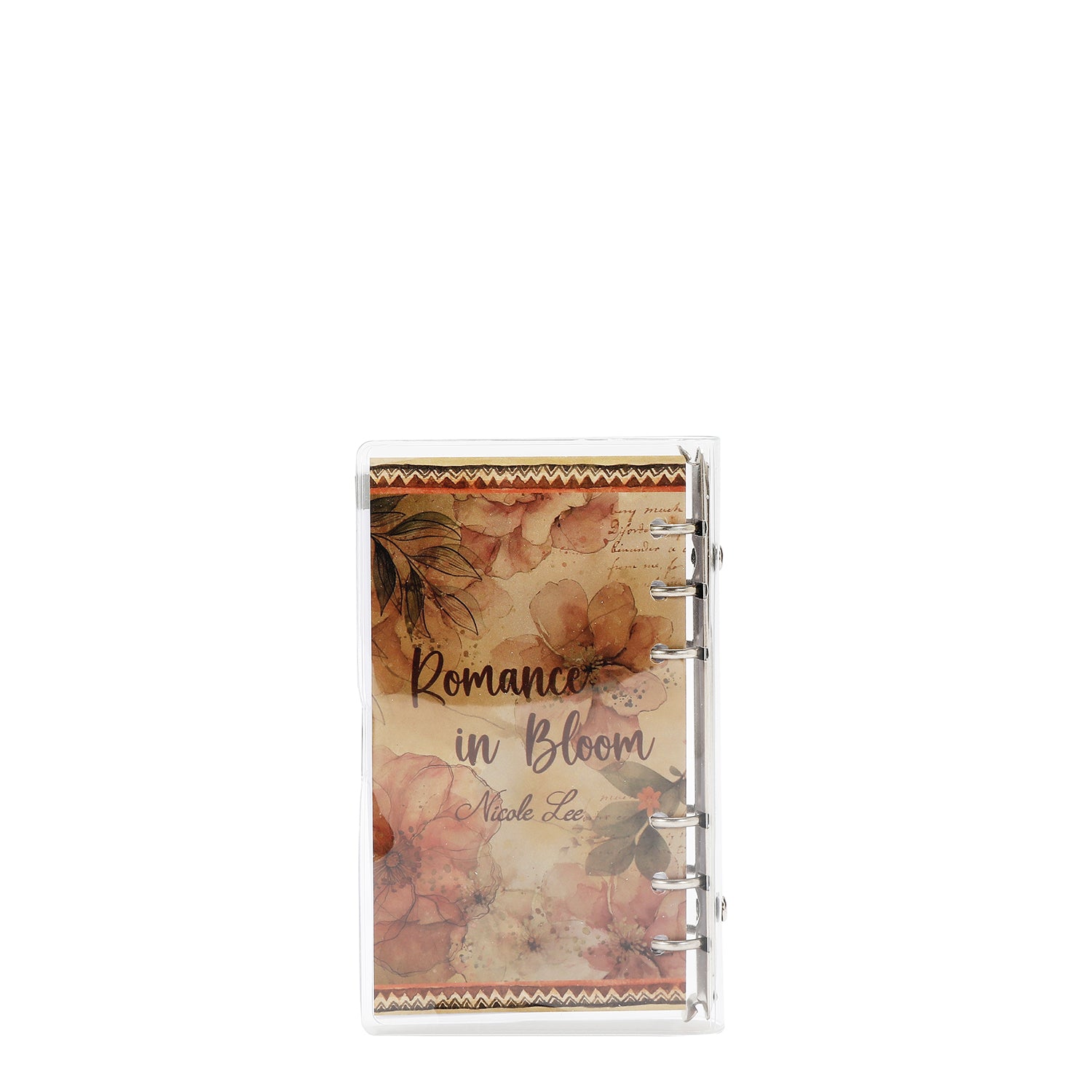 AGENDA CON ANILLAS Y CUBIERTA TRANSPARENTE (REFLECTION OF LOVE)