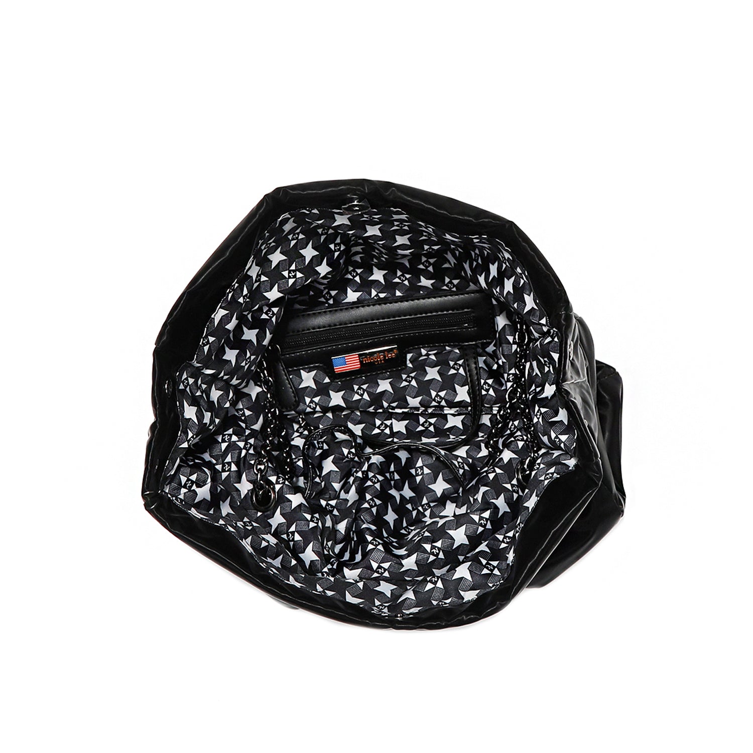 BORSA GRANDE CON PATTA IMBOTTITA (NERO)