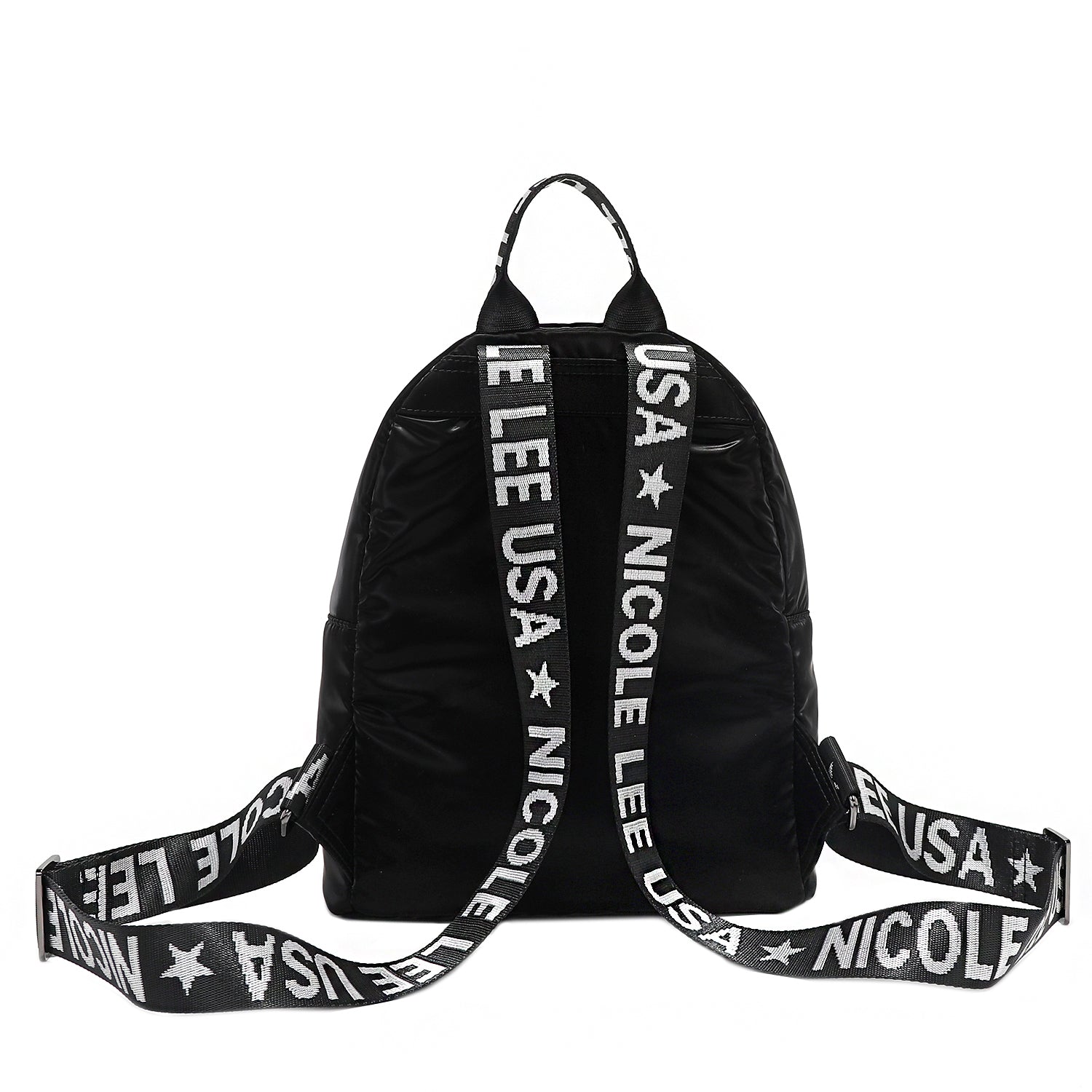 MOCHILA MODA COM ESTRELA ACOLCHOADA (PRETA)