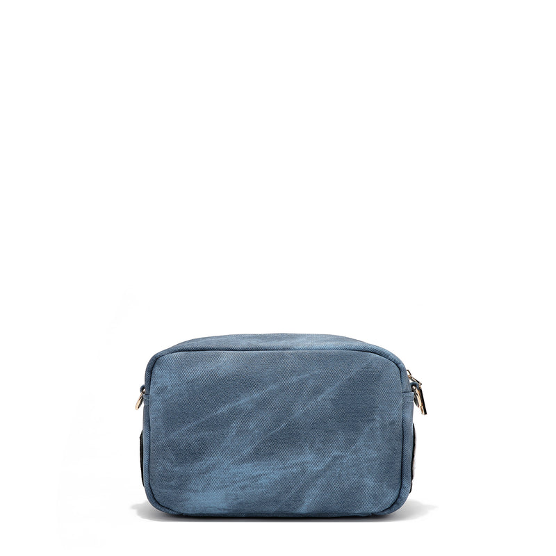 SAC BANDOULIÈRE AVEC PLUSIEURS PATCHS (BLEU)