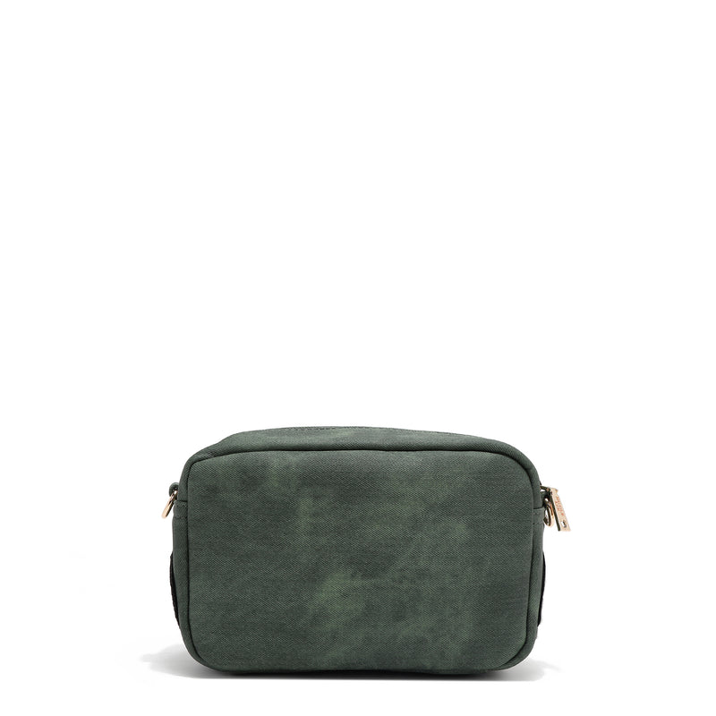 SAC BANDOULIÈRE AVEC PLUSIEURS PATCHS (VERT)