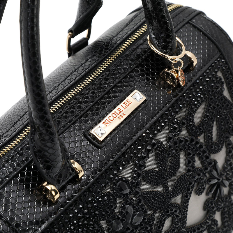 SAC BOSTON AVEC DENTELLE (NOIR)