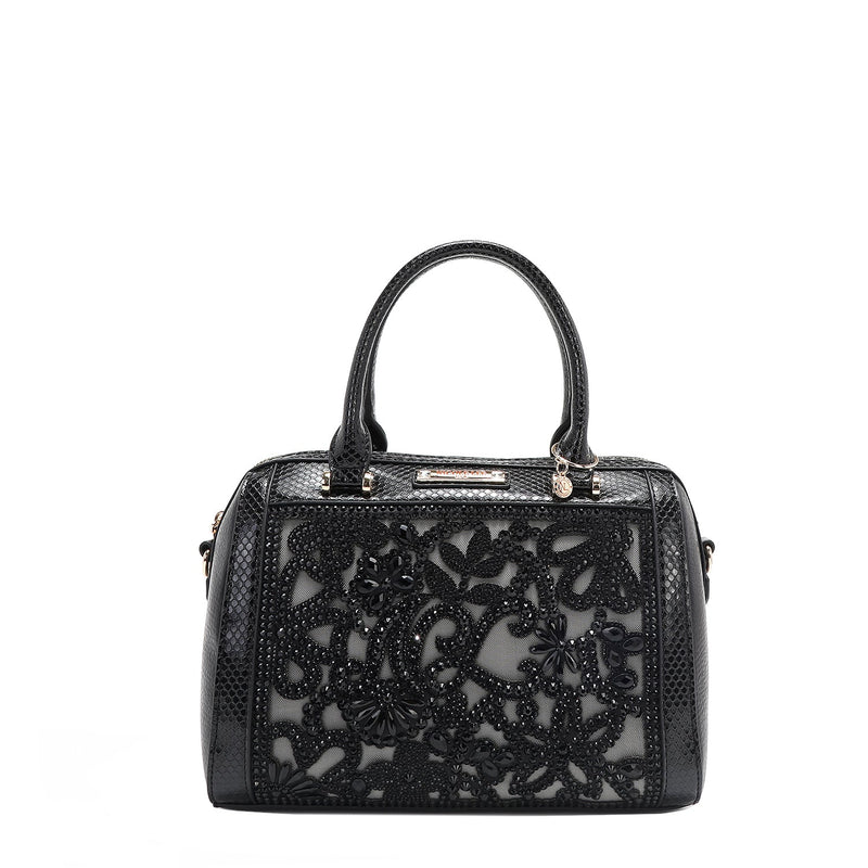 SAC BOSTON AVEC DENTELLE (NOIR)