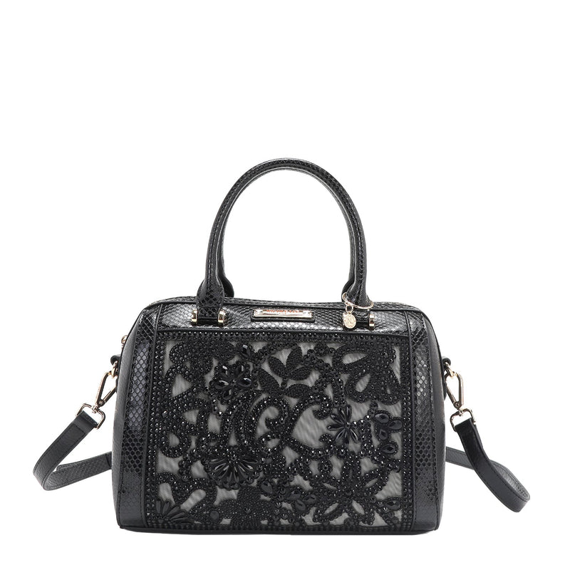 SAC BOSTON AVEC DENTELLE (NOIR)