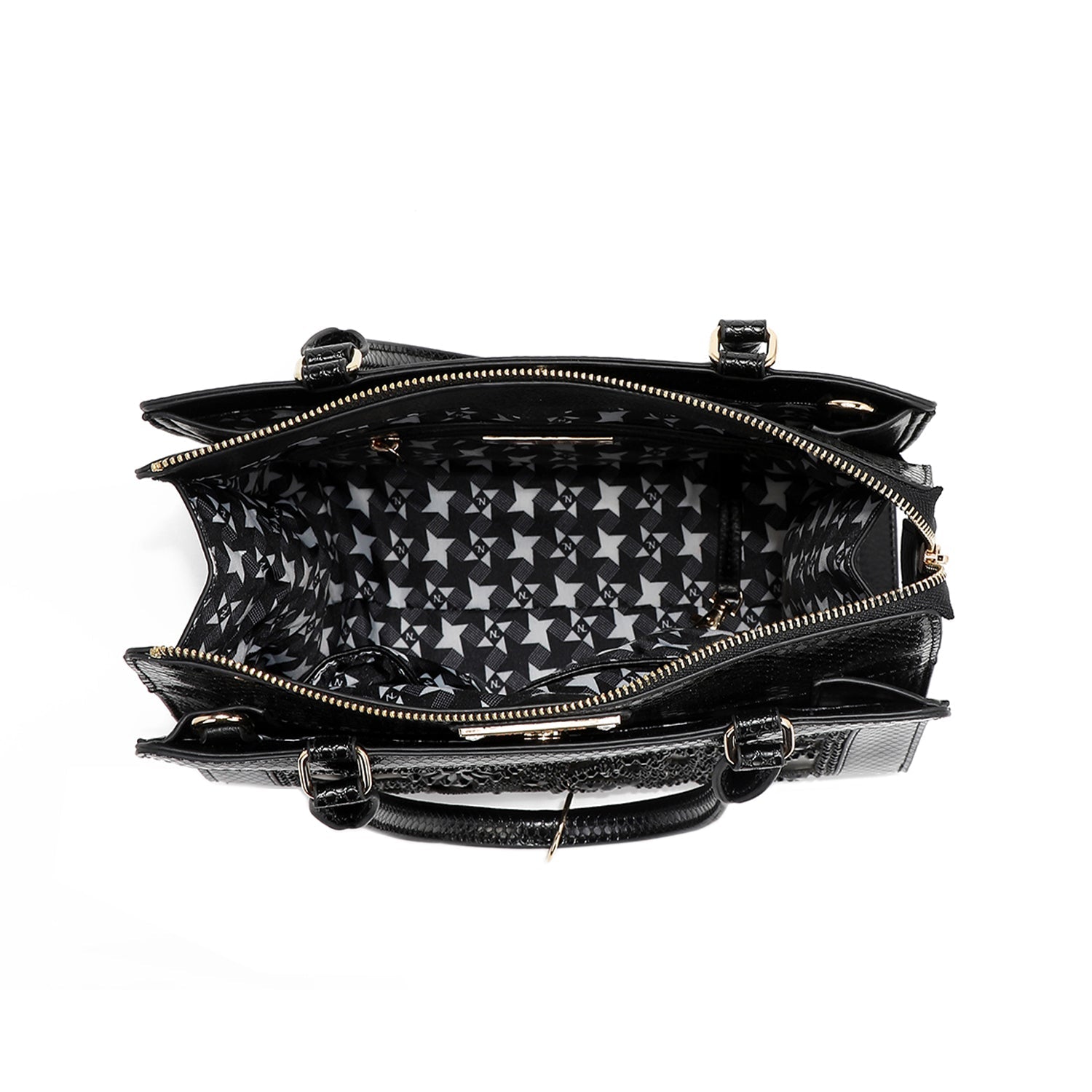 SAC CARTABLE AVEC DENTELLE (NOIR)