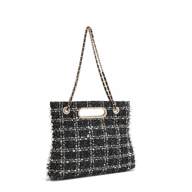 POCHETTE STYLE TWEED (NOIR)