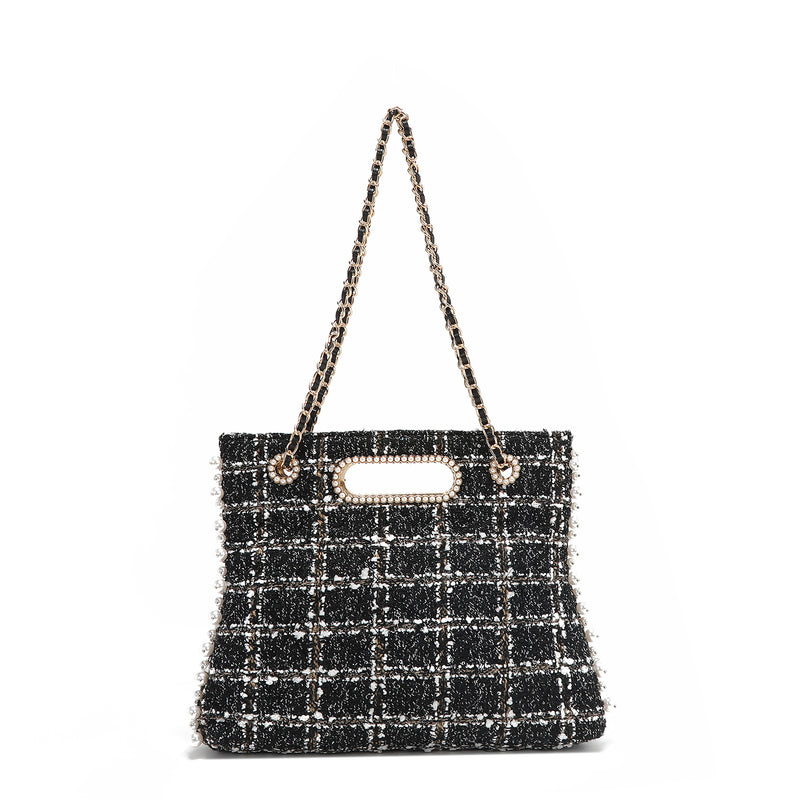 POCHETTE STYLE TWEED (NOIR)