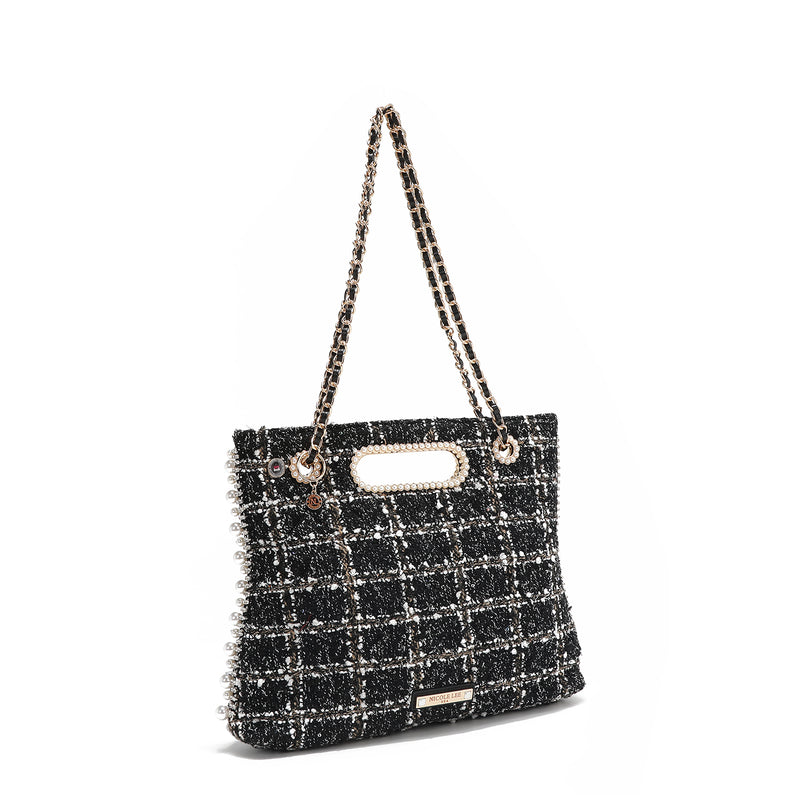 POCHETTE STYLE TWEED (NOIR)