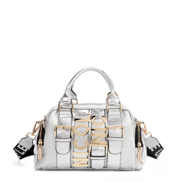 Calista Multi Pocket Handbag with Bold Buckle straps and Vegan