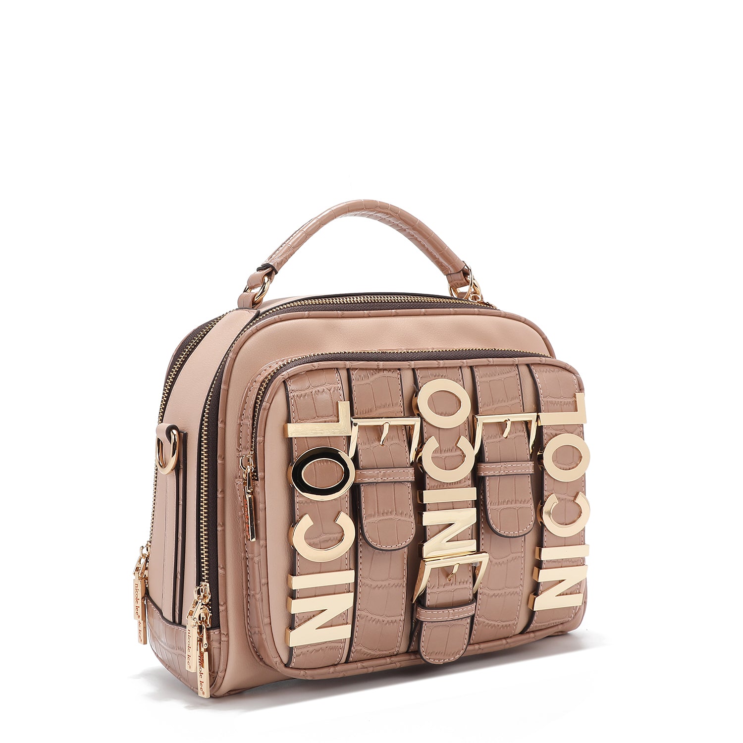 Calista -Handtasche mit oberem Griff (rosa)