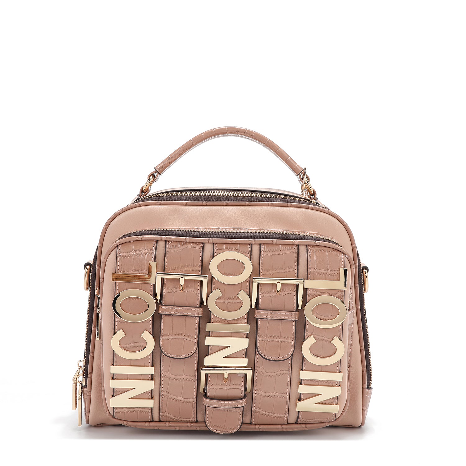Calista Multi Pocket Handbag with Signature Nicole Lee Logo