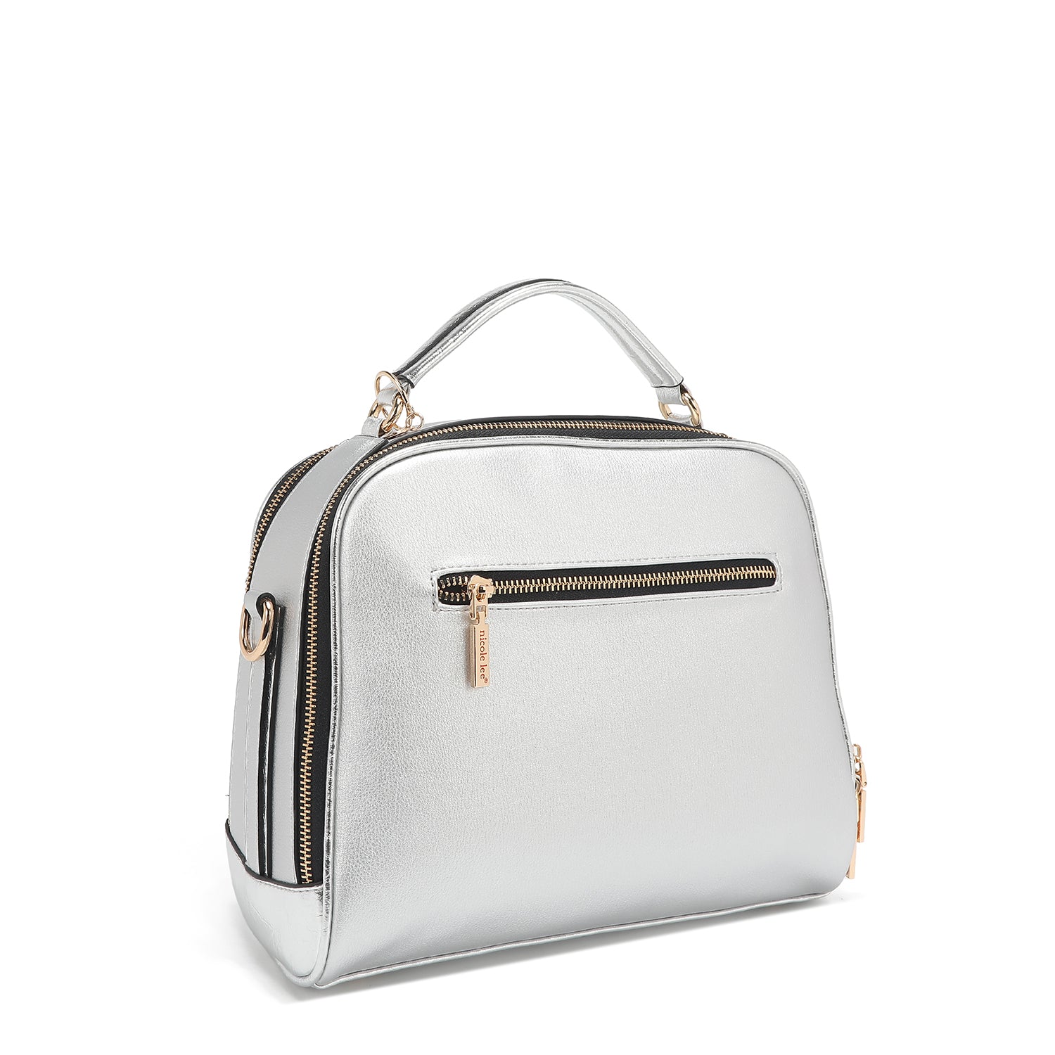 Calista -Handtasche mit oberem Griff (Silber)