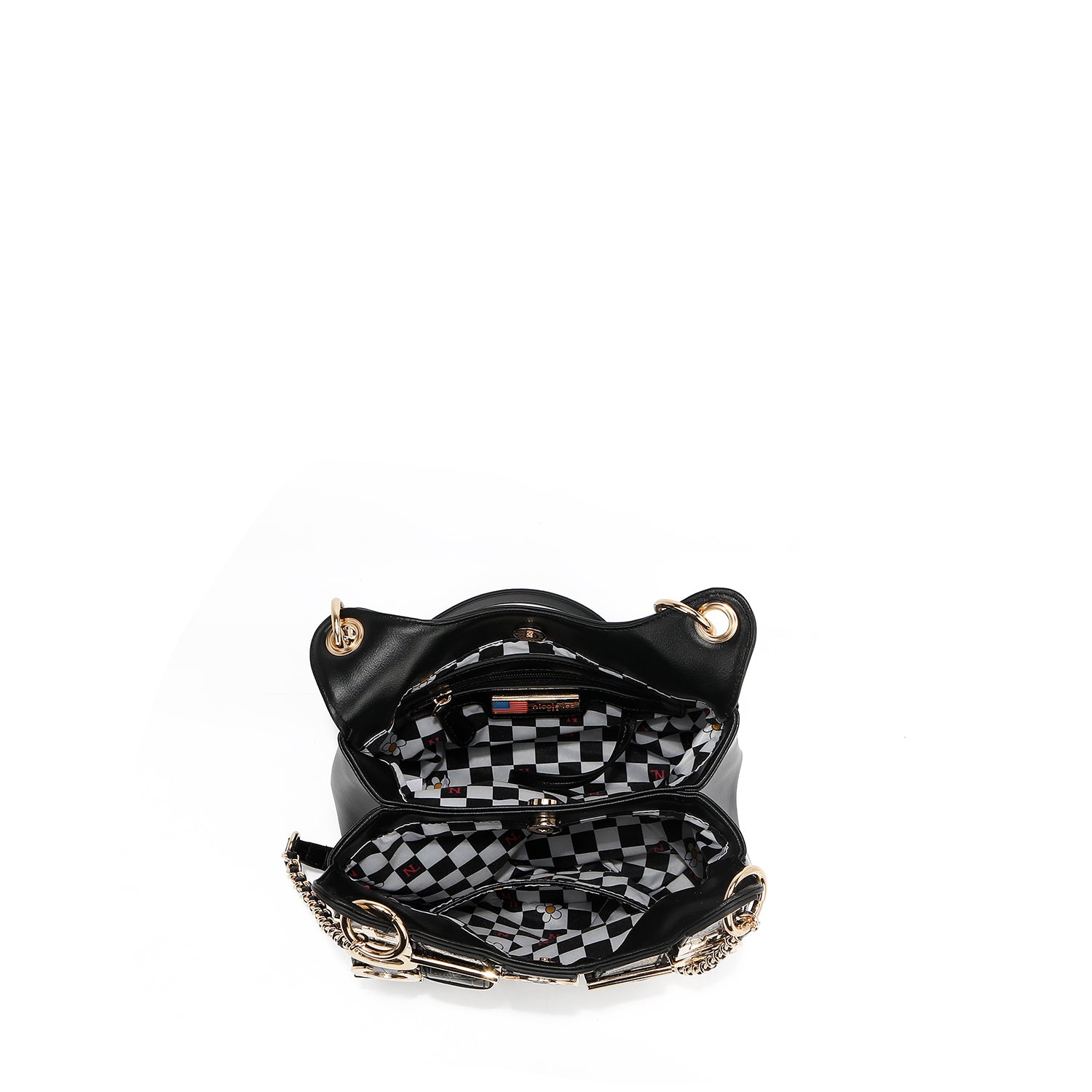 CALISTA BOLSO DE HOMBRO CON CADENA (NEGRO)