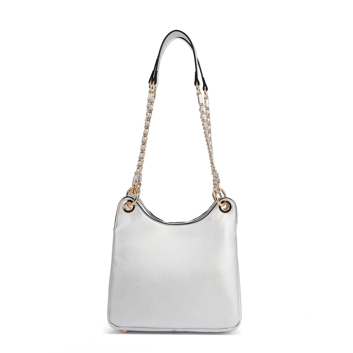 CALISTA BOLSO DE HOMBRO CON CADENA (PLATEADO)