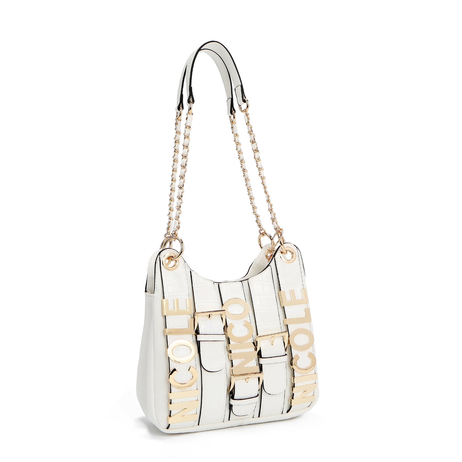 CALISTA BOLSO DE HOMBRO CON CADENA (BLANCO)