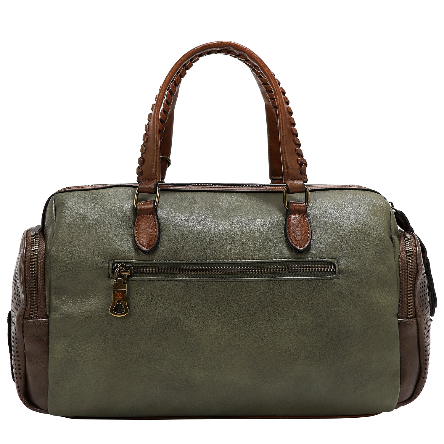 BOLSO VINTAGE BOSTON CON PARCHE (OLIVA)