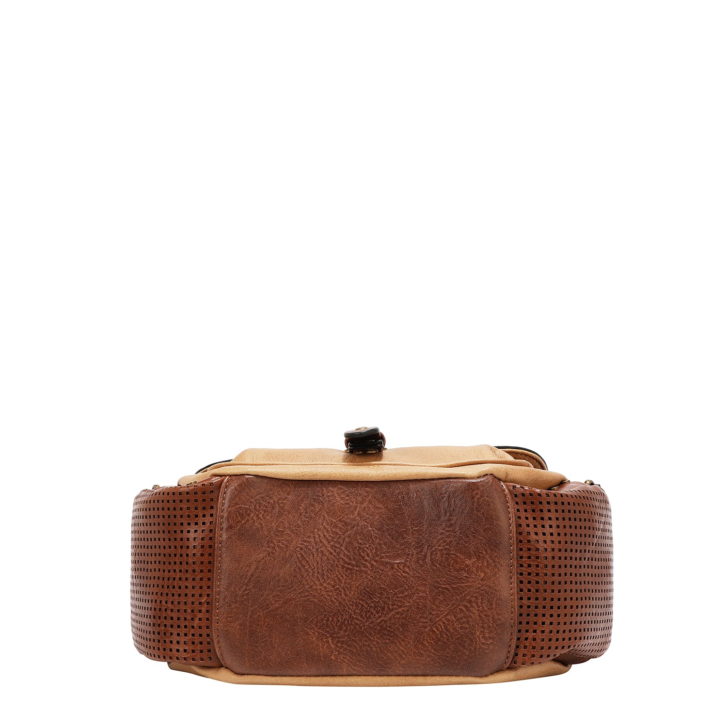 BOLSO DE HOMBRO VINTAGE CON PARCHE (MARRON)