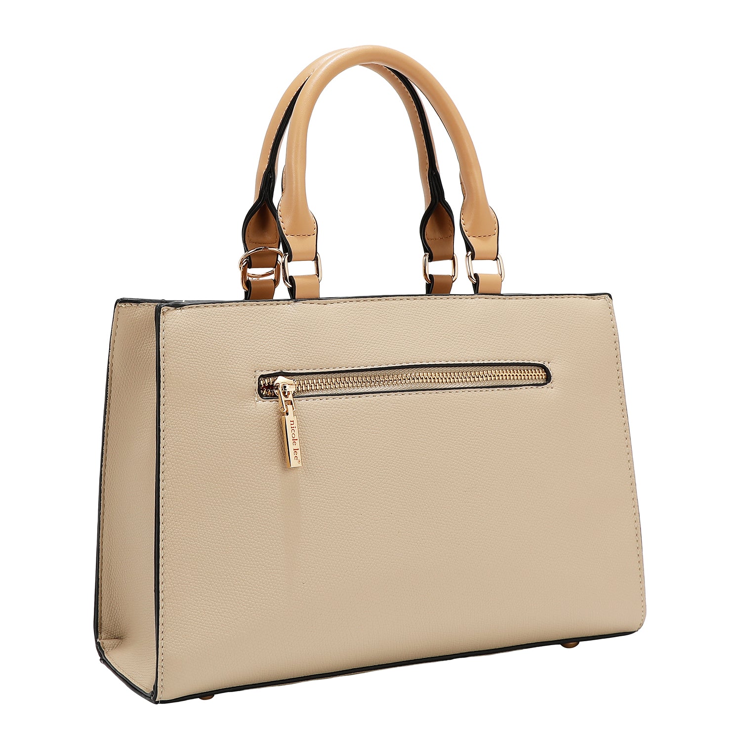 Bolsa de bolso com blocos de cores (taupe)