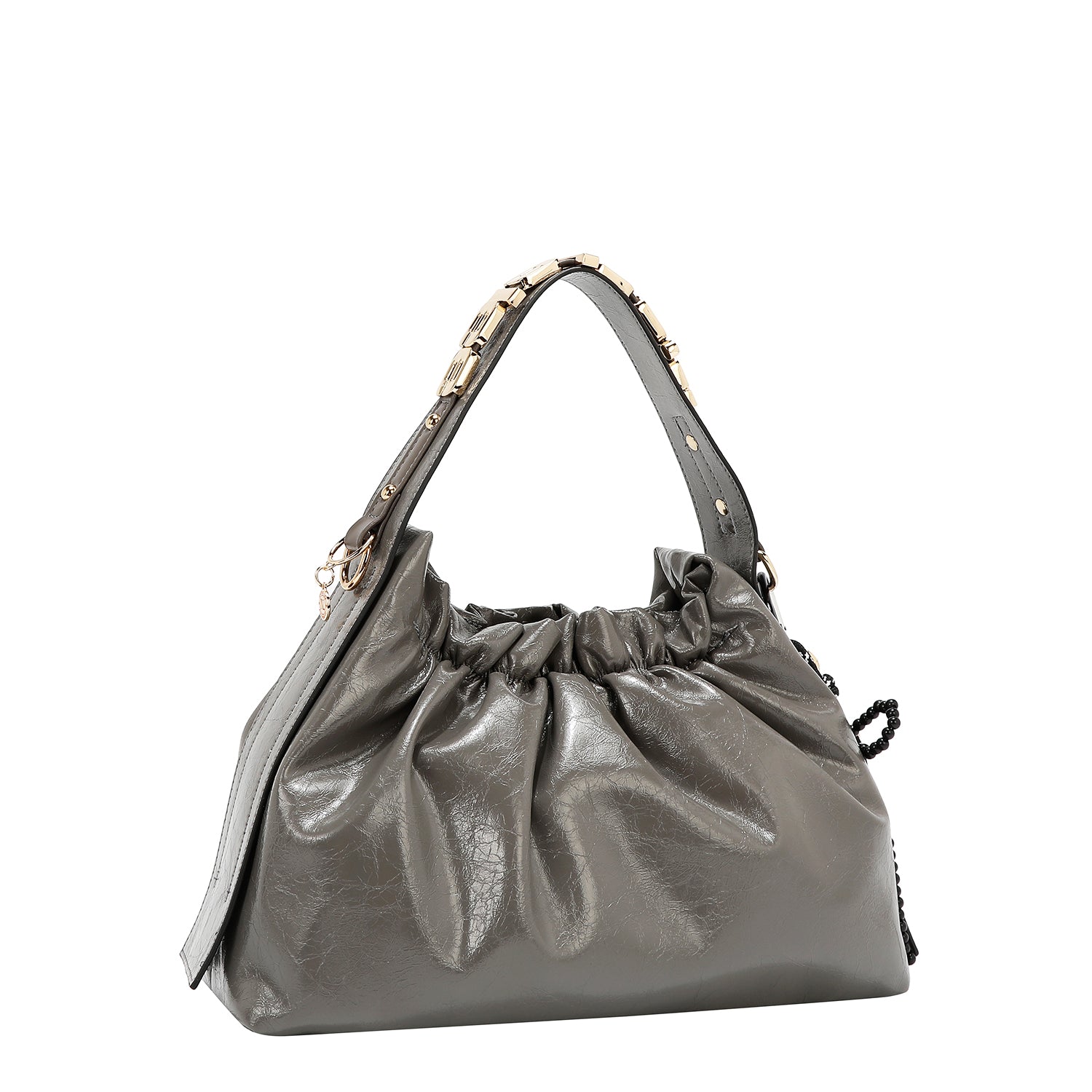 BOLSO DE ASA SUPERIOR SHIMMER LUXX (GRIS)