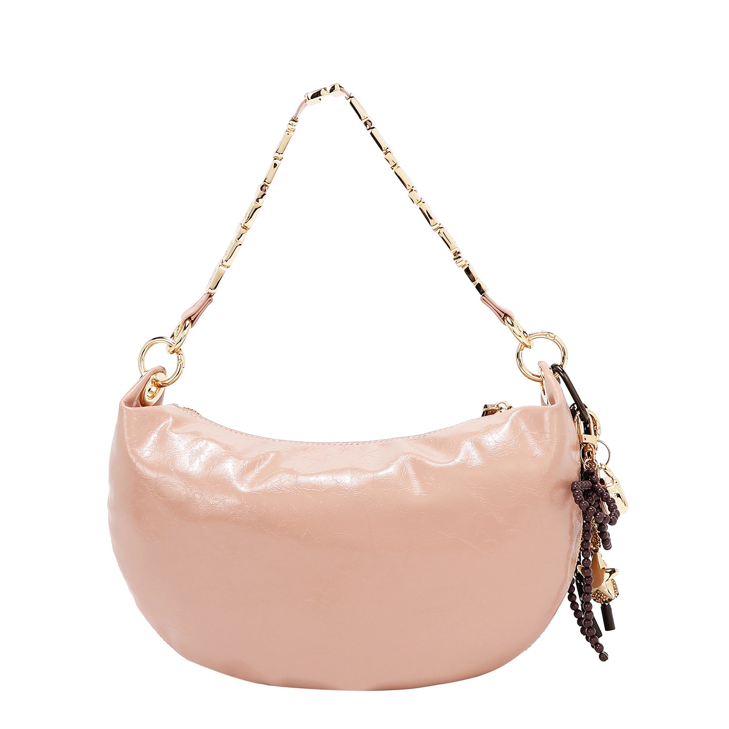 BOLSO DE HOMBRO BRILLANTE LUXE (ROSA)