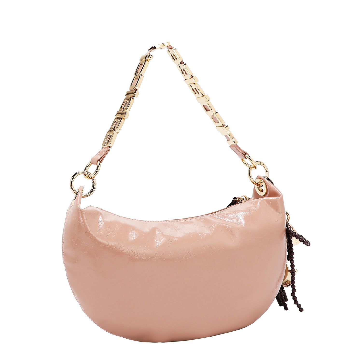 BOLSO DE HOMBRO BRILLANTE LUXE (ROSA)