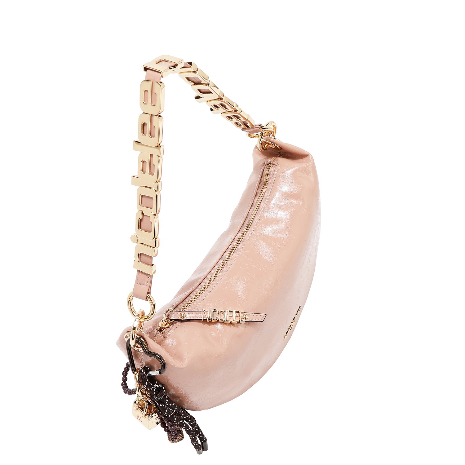 BOLSO DE HOMBRO BRILLANTE LUXE (ROSA)