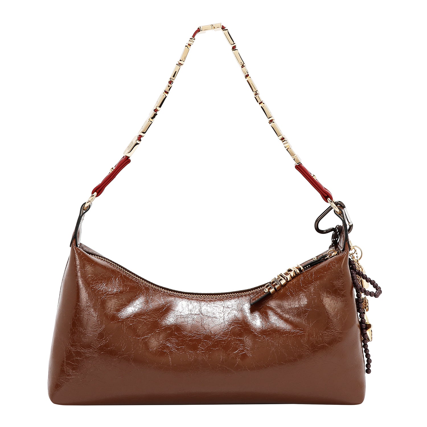 BOLSO DE HOMBRO LUXE SHIMMER (MARRON)