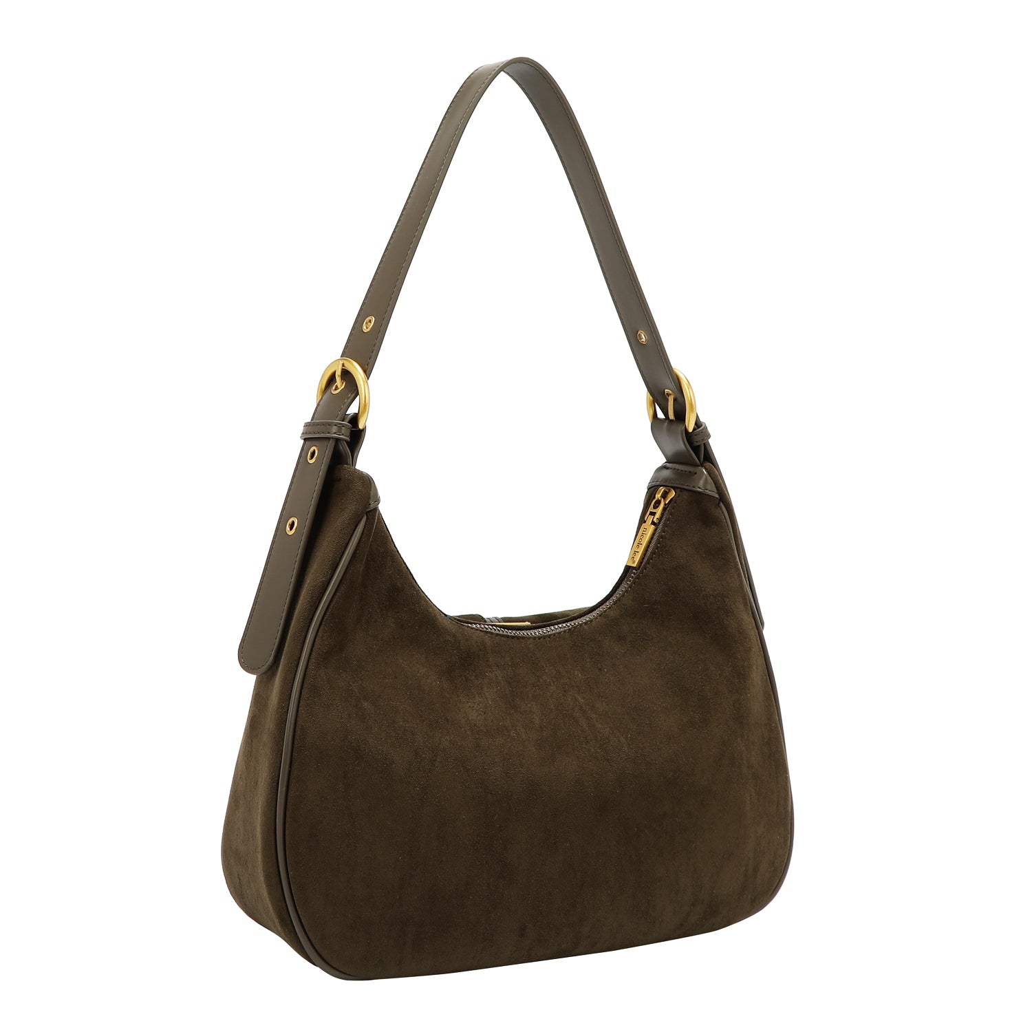 BOLSO DE HOMBRO CON DISEÑO FLORAL (OLIVA)