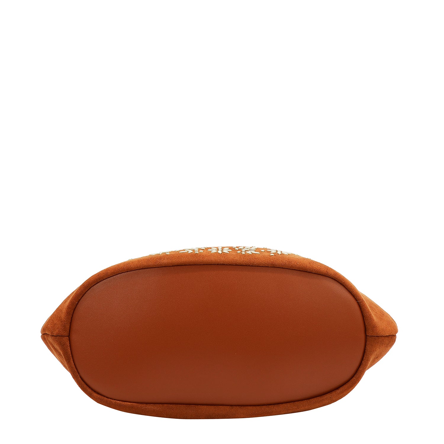 BOLSO HOBO CON DISEÑO FLORAL (MARRON)