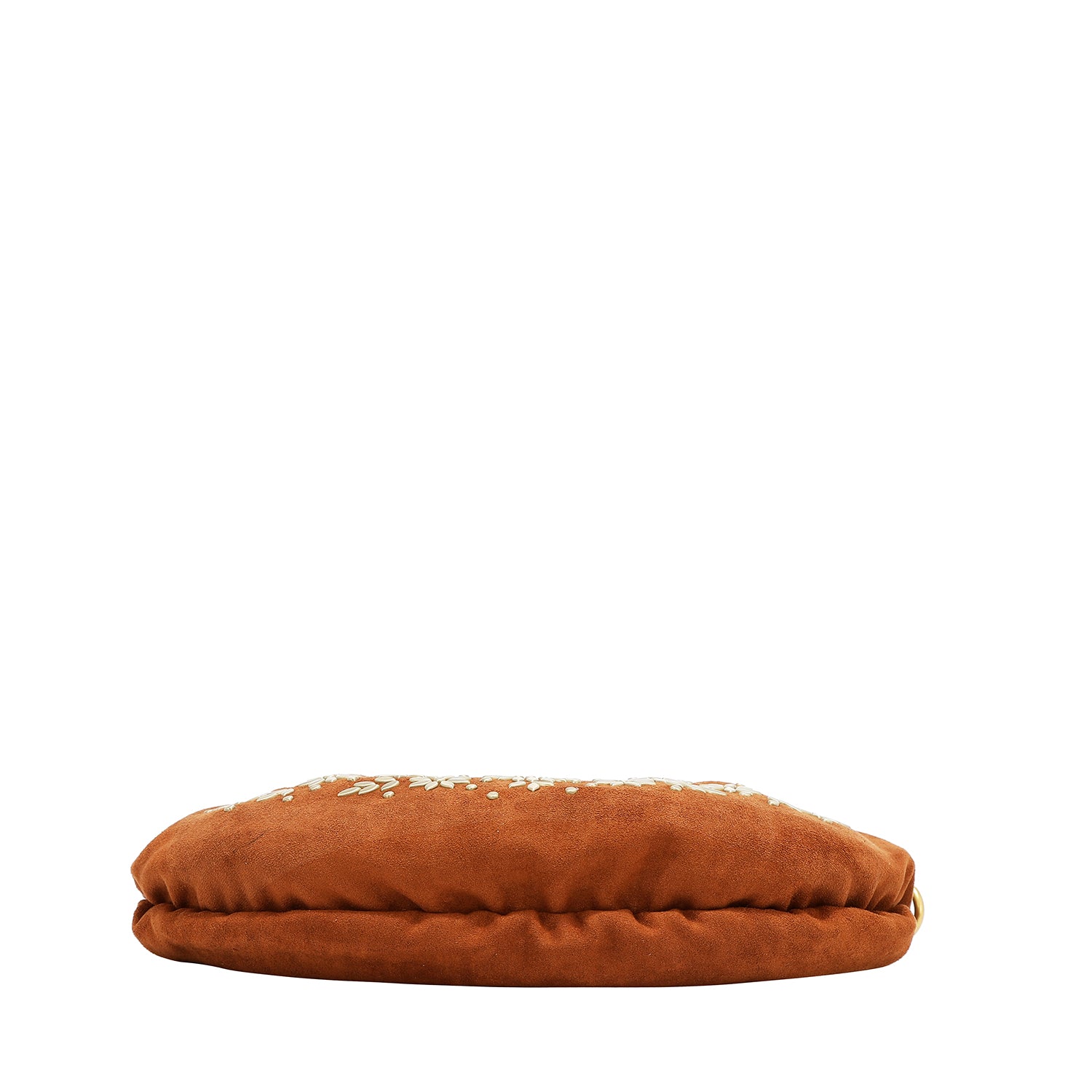 BANDOLERA CON DISEÑO FLORAL (MARRON)