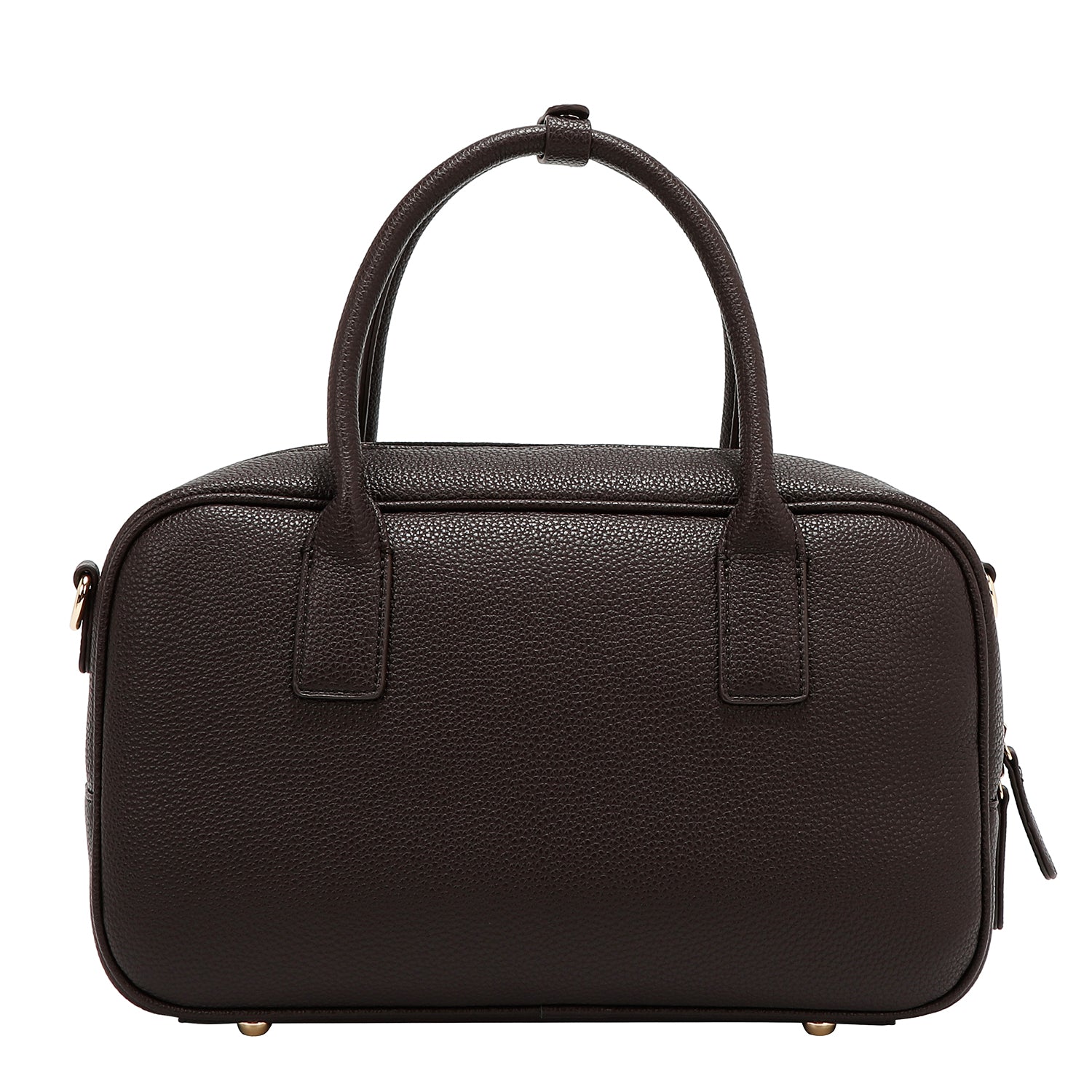 BOLSO BOSTON CHIC CON CUADROS (MARRON)