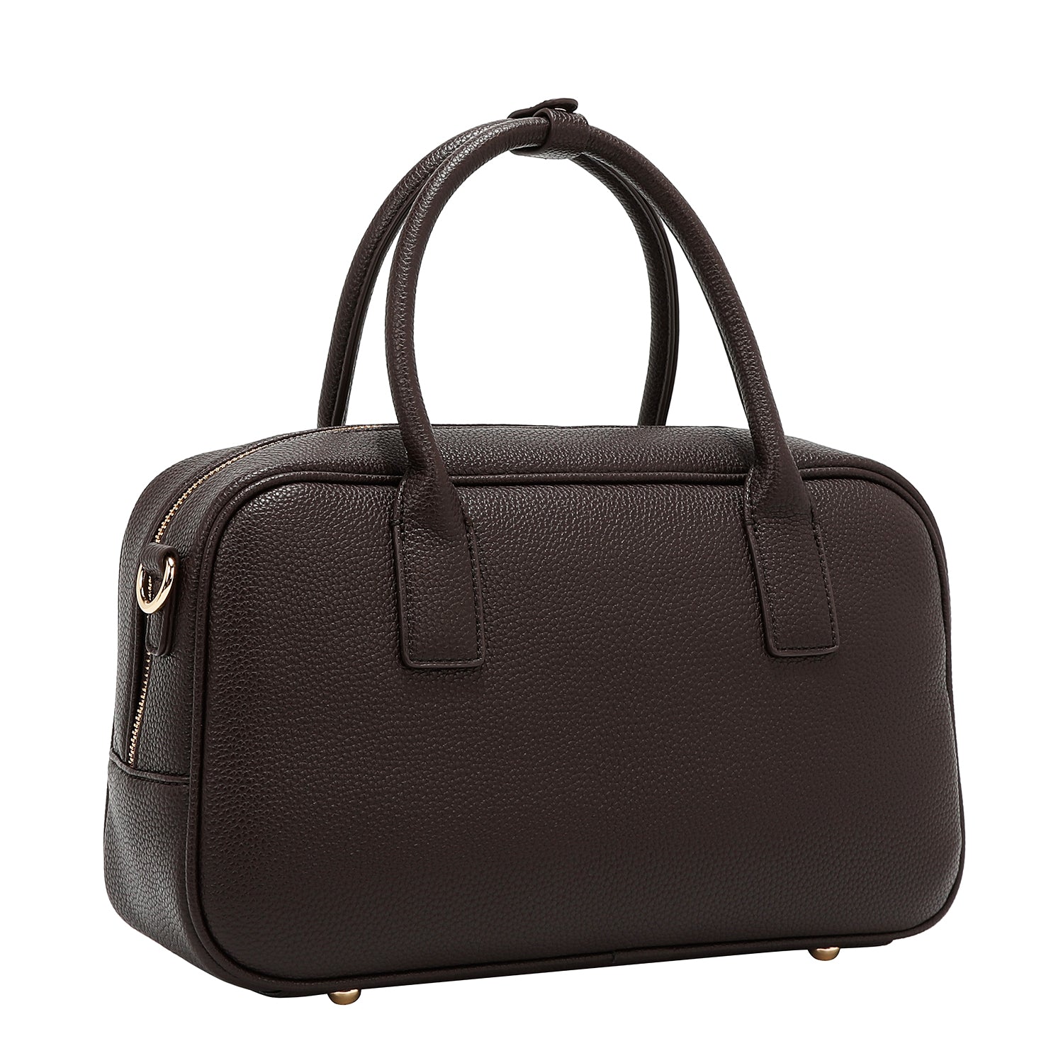 BOLSO BOSTON CHIC CON CUADROS (MARRON)