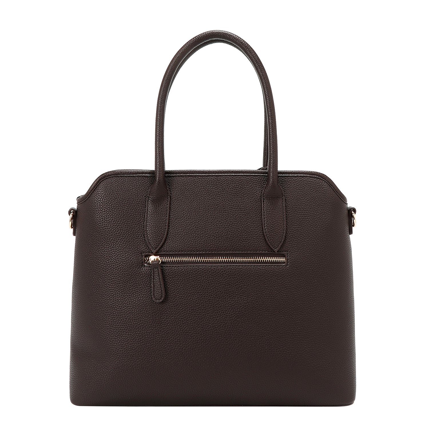 BOLSO TOTE CHIC CON CUADROS (MARRON)