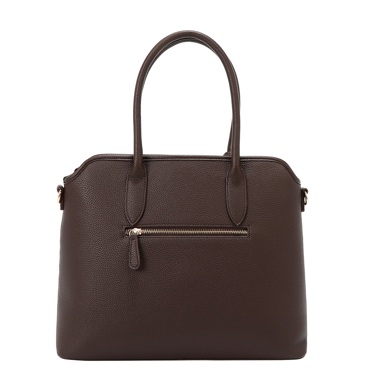 BOLSO TOTE CHIC CON CUADROS (MARRON CLARO)