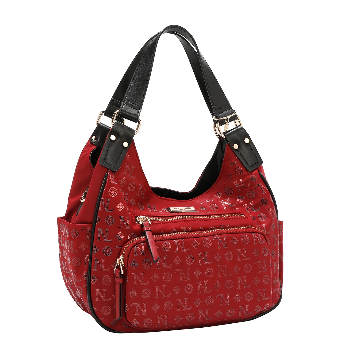 SHOULDER BAG WITH MONOGRAM LOGO (RED)