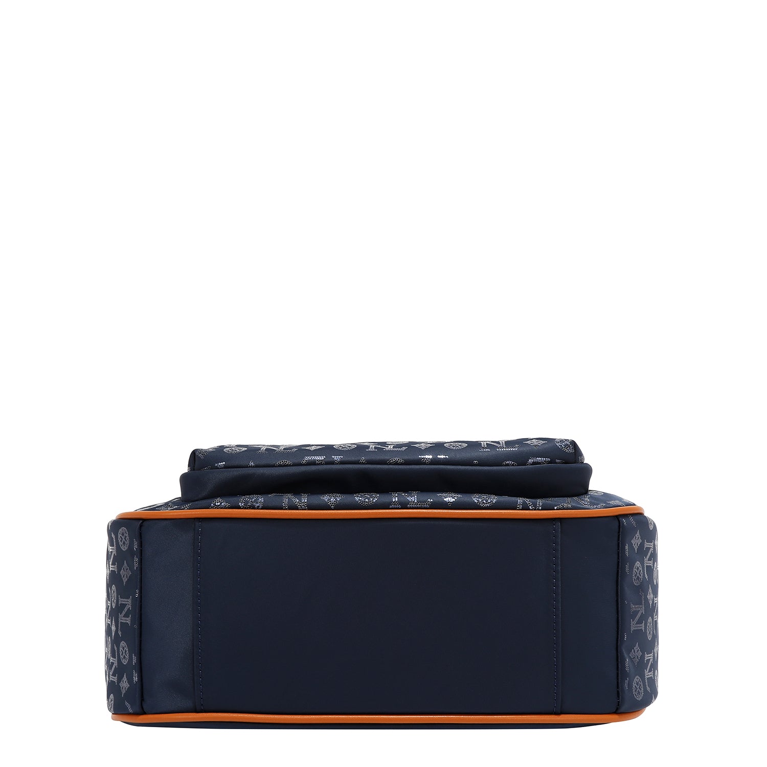 SHOULDER BAG WITH MONOGRAM LOGO (BLUE)