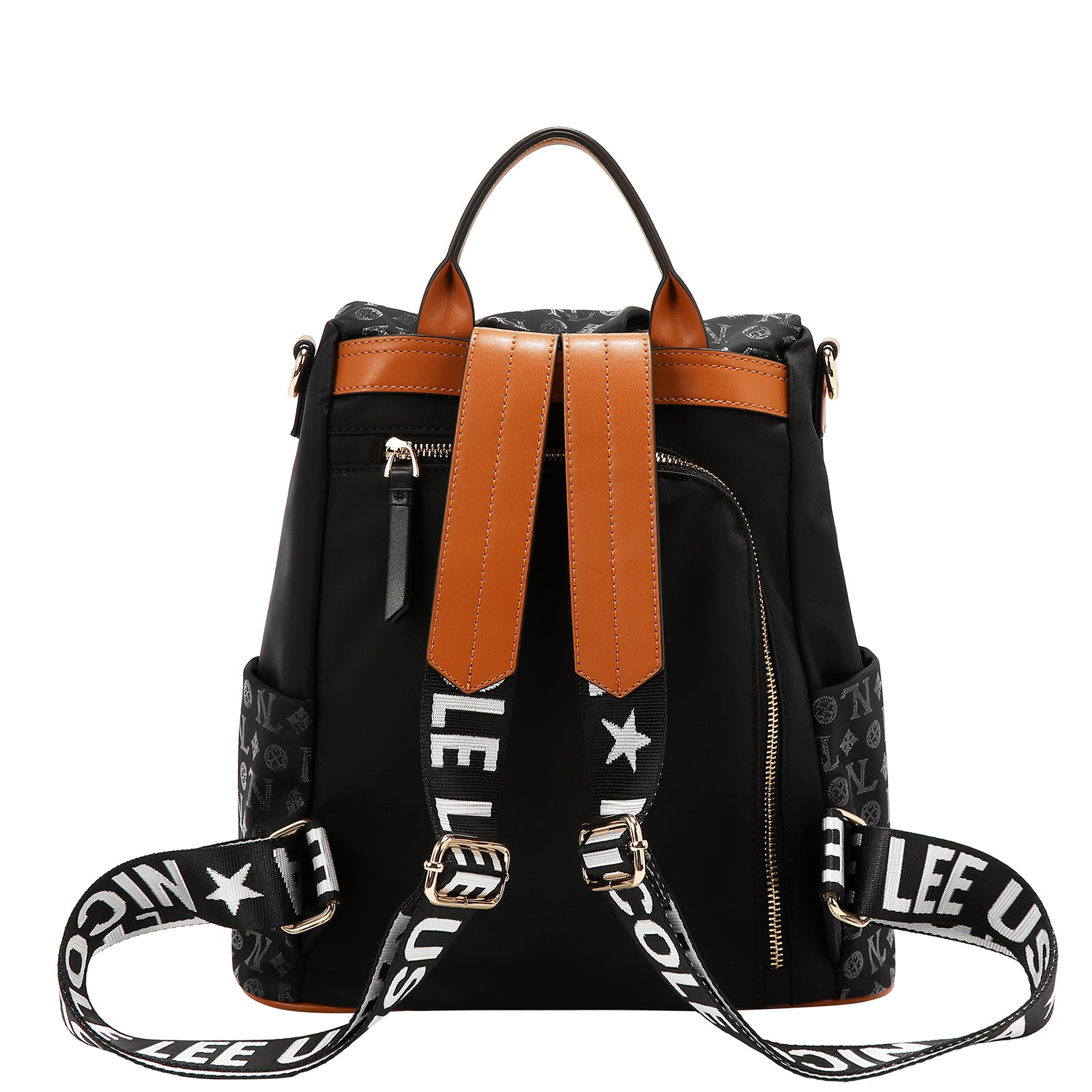 SAC À DOS AVEC LOGO MONOGRAMME (NOIR)