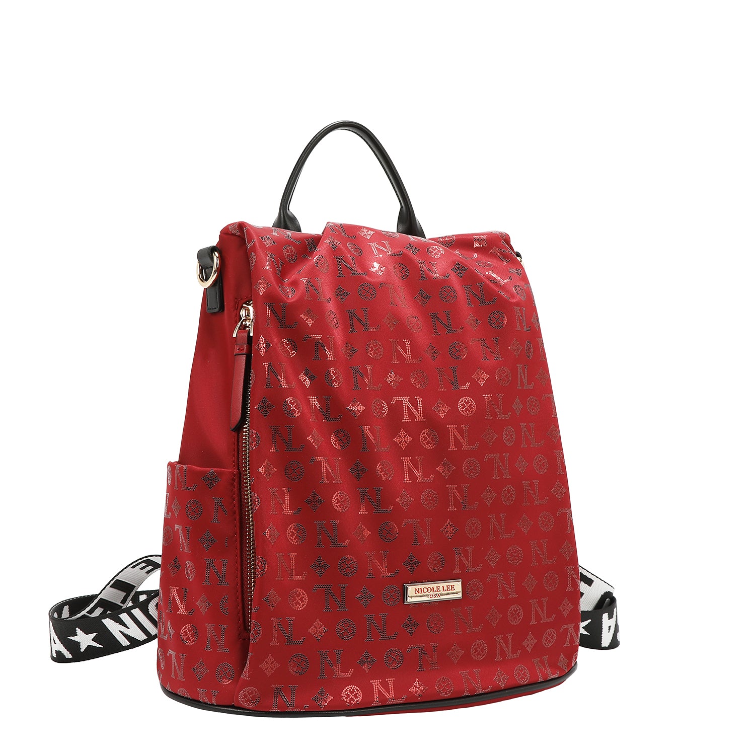 ZAINO CON LOGO MONOGRAMMA (ROSSO)
