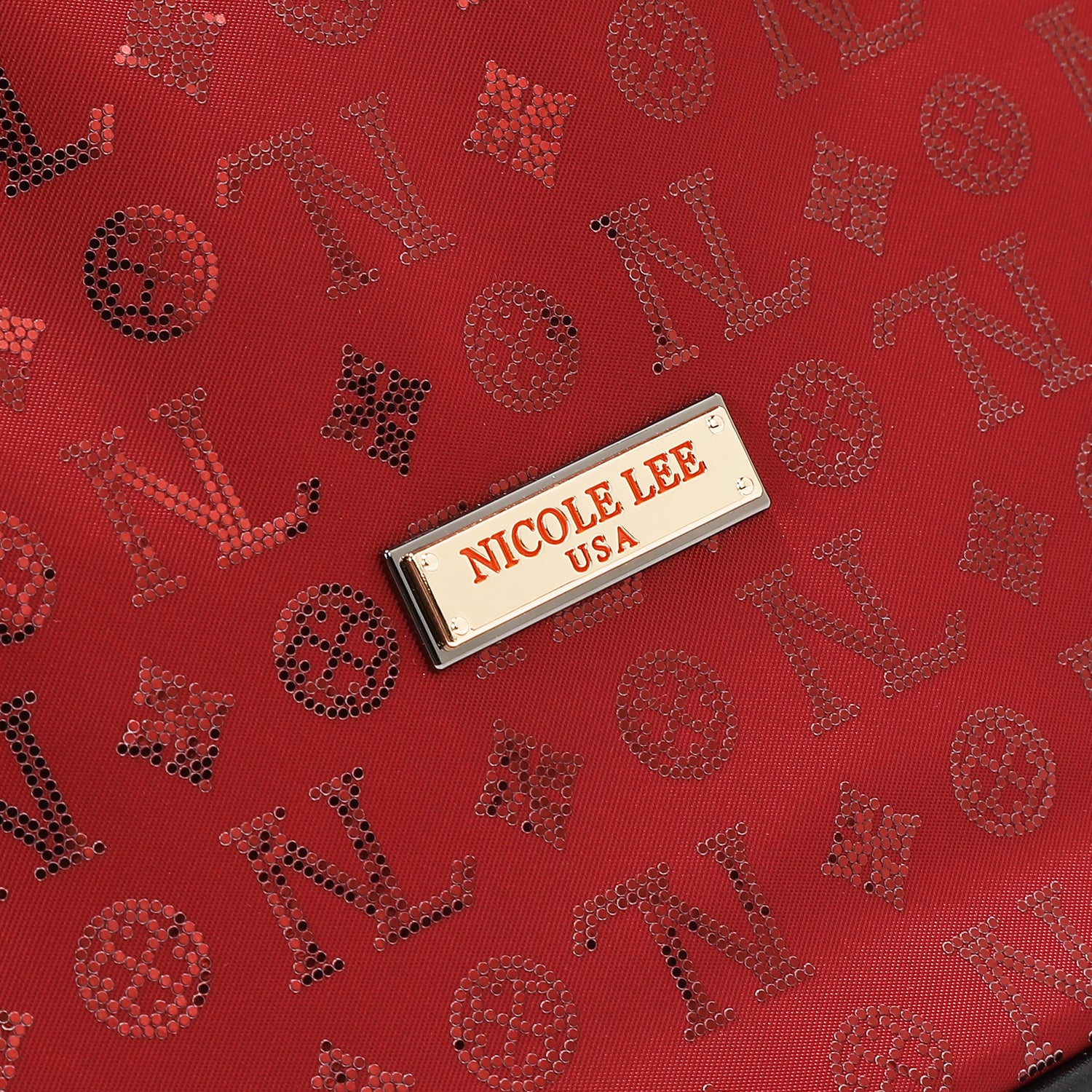 ZAINO CON LOGO MONOGRAMMA (ROSSO)