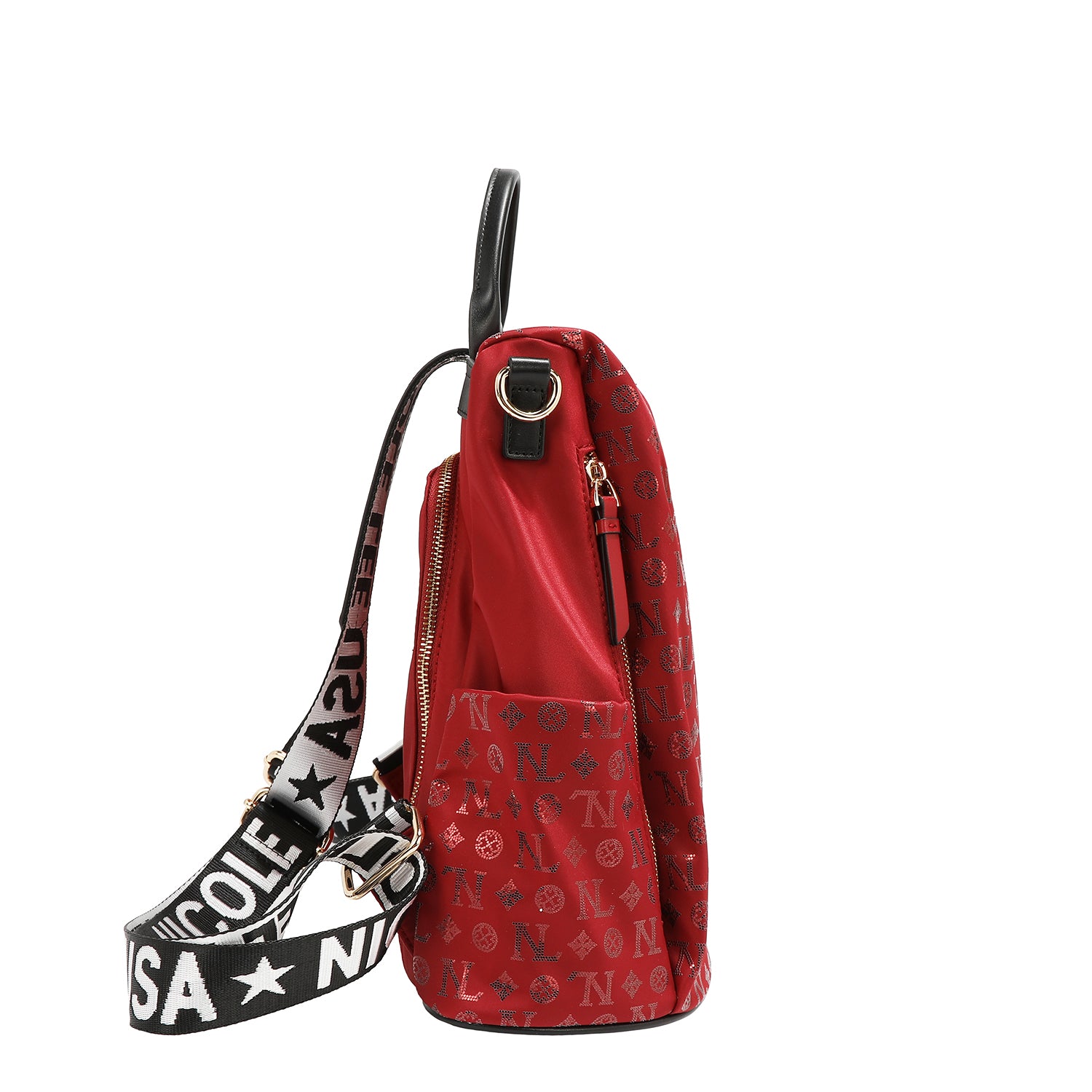 ZAINO CON LOGO MONOGRAMMA (ROSSO)