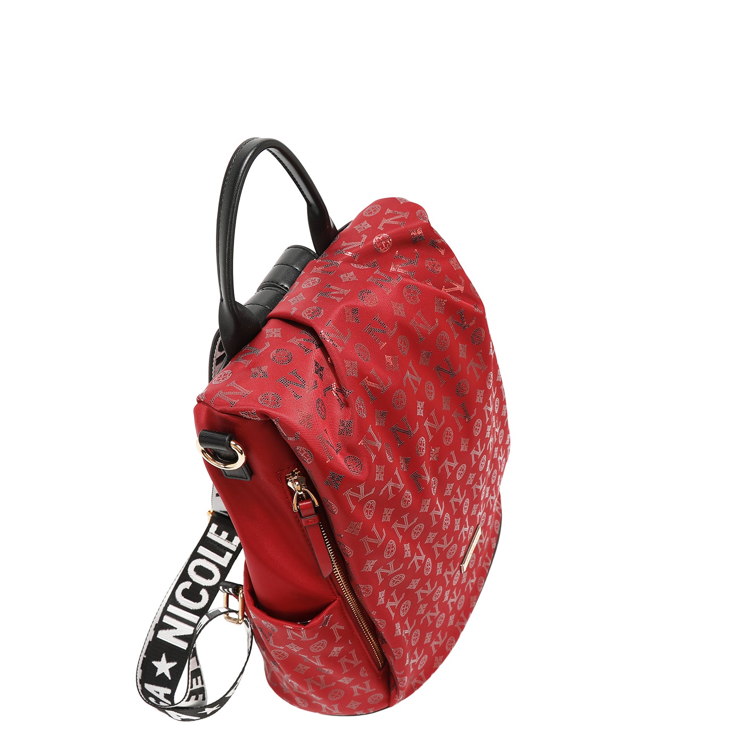 ZAINO CON LOGO MONOGRAMMA (ROSSO)