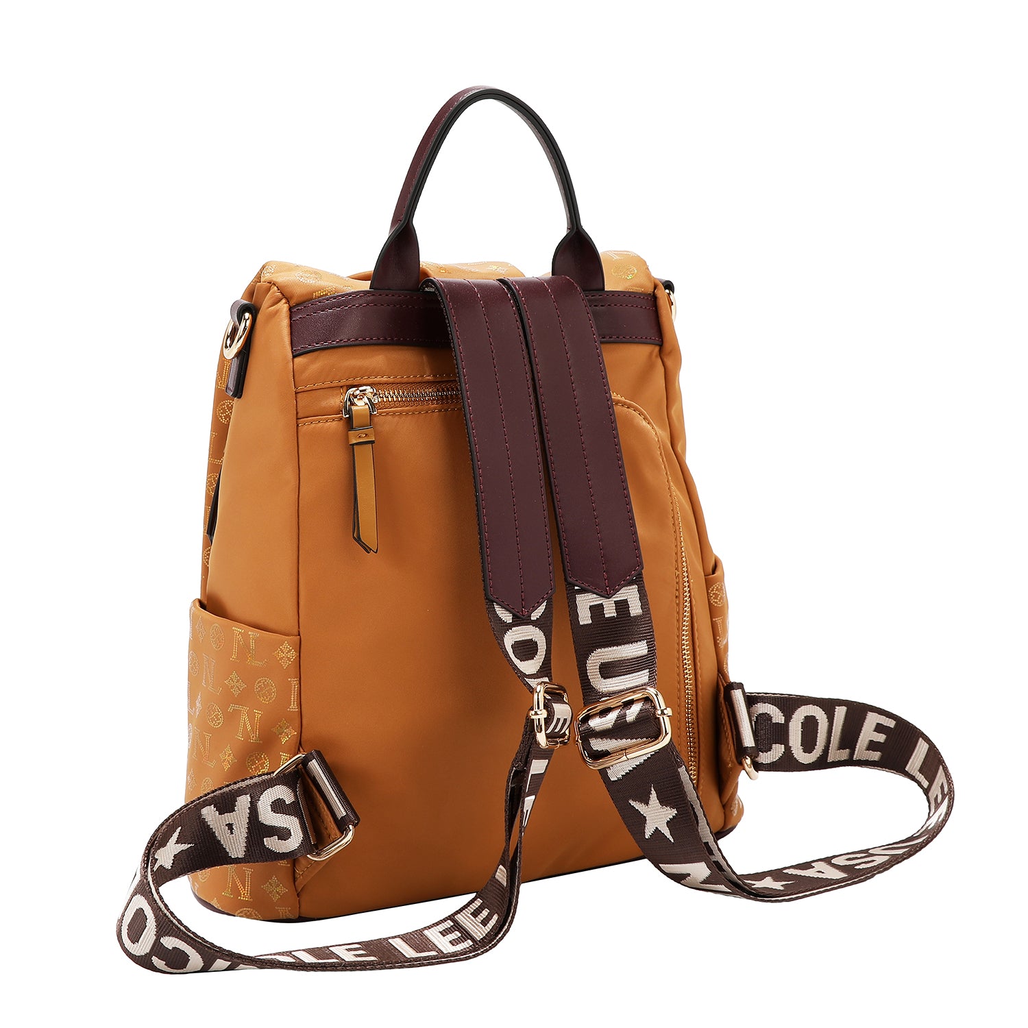 ZAINO CON LOGO MONOGRAMMA (CAMMELLO)