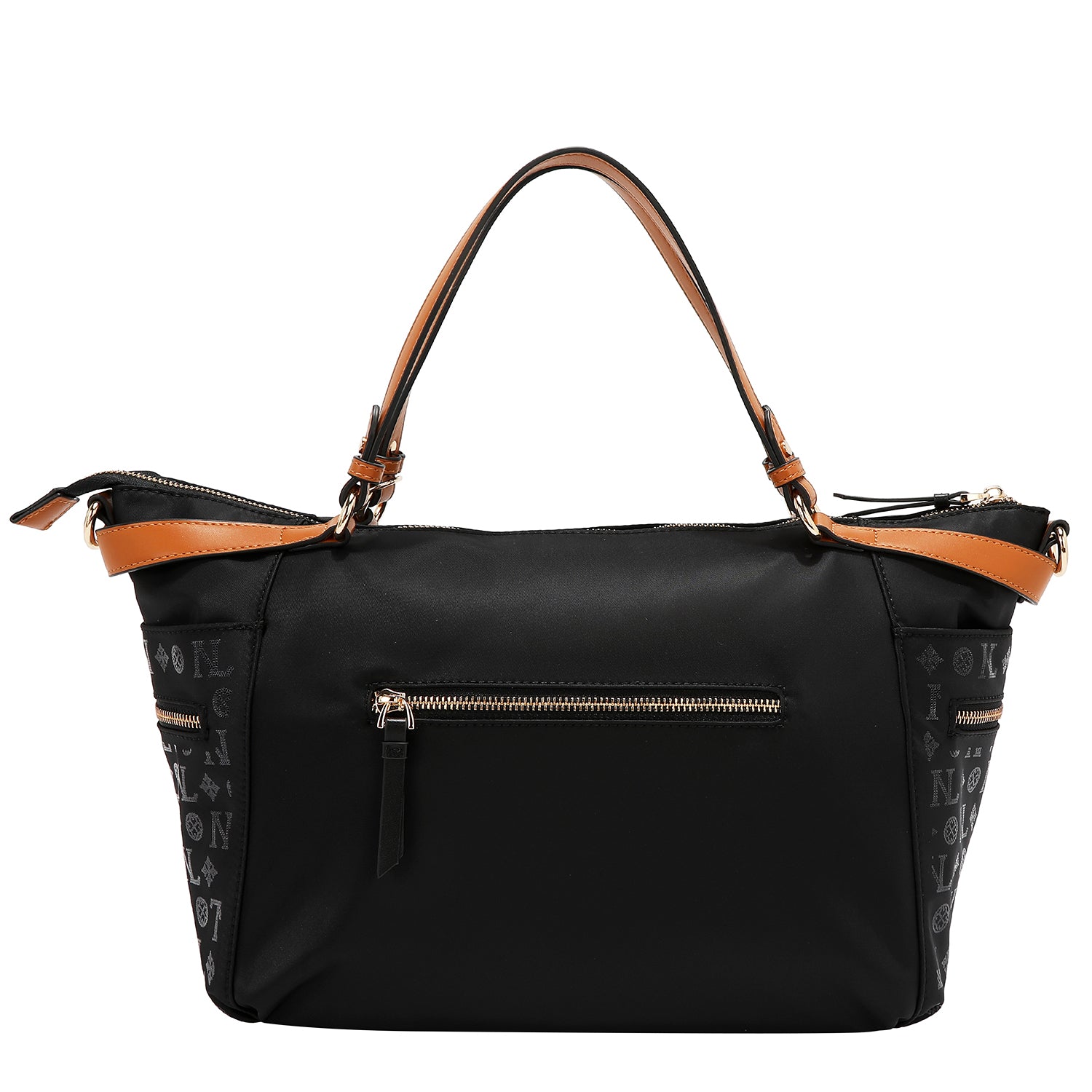 SACO DE COMPRAS COM LOGOTIPO MONOGRAMA (PRETO)