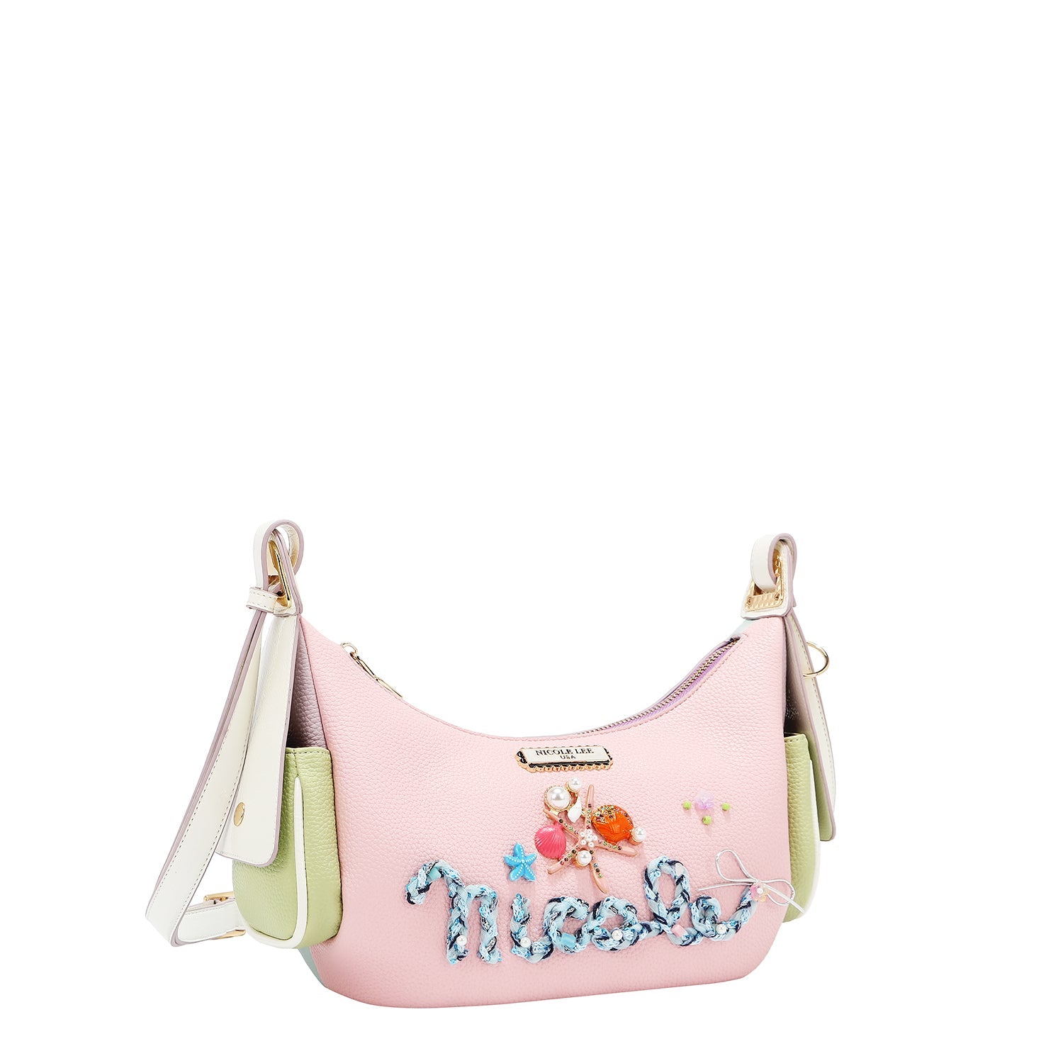 BOLSA MENSAGEIRA NICOLE OCEAN (ROSA)