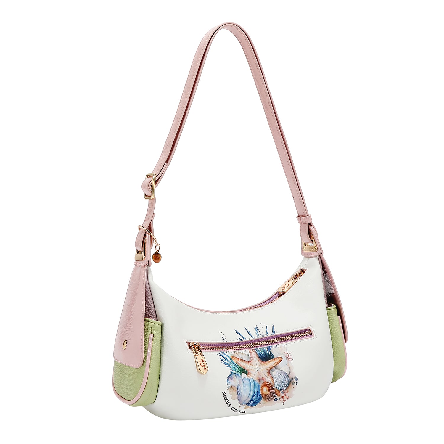 NICOLE OCEAN MESSENGER BAG (WHITE)