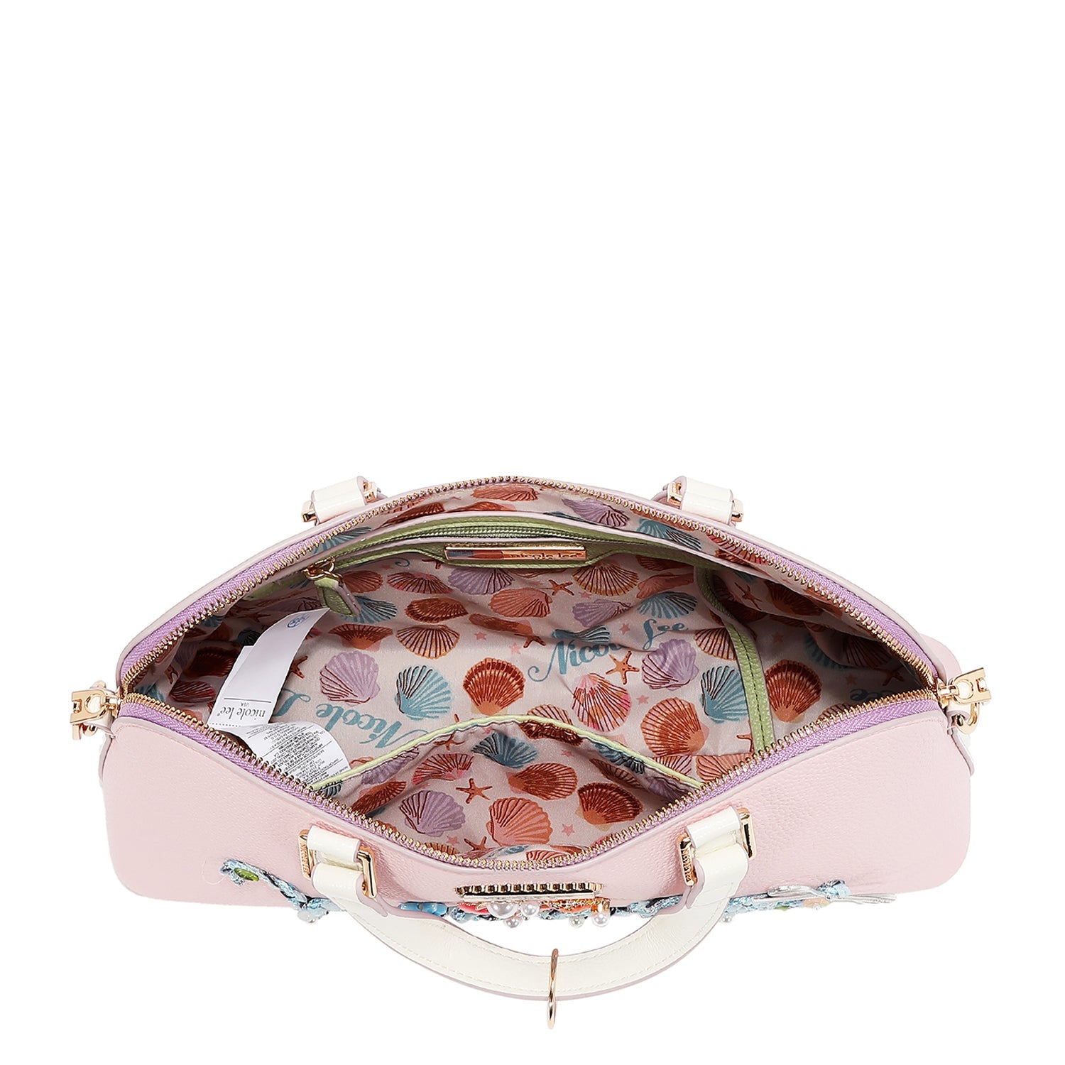 BOLSO DE MANO TIPO DOME NICOLE OCEAN (AZUL)
