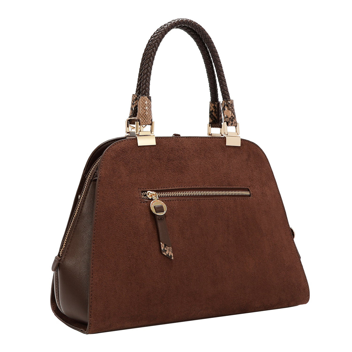BOLSO DOMO CON TACHUELAS (BROWN)